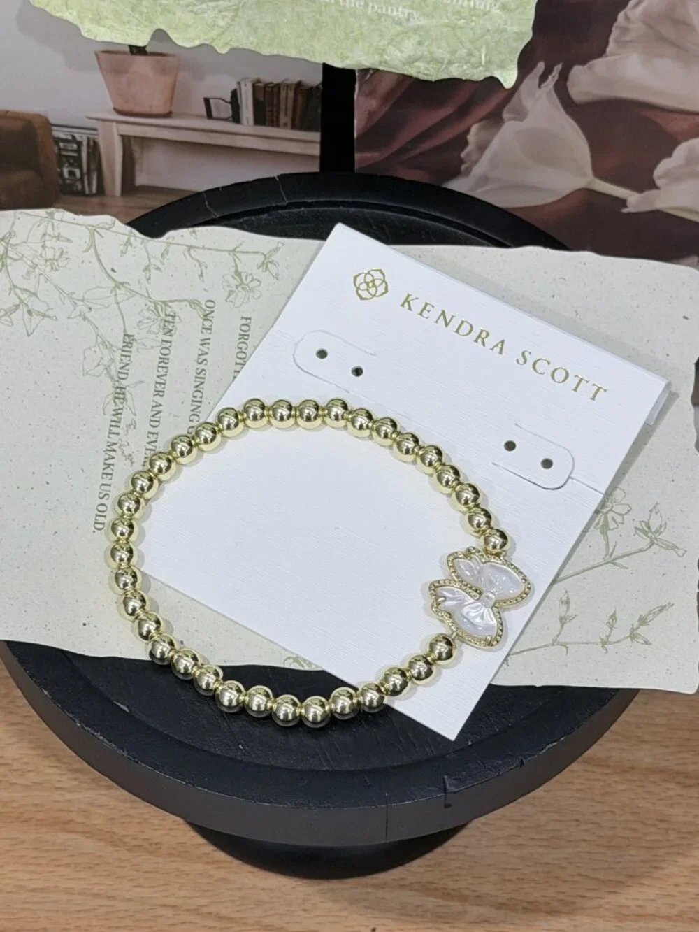 Kendra Scott Bow Beaded Stretch Bracelet